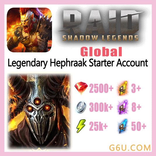 Raid: Shadow Legends Legendary Hephraak Starter Account (Global)