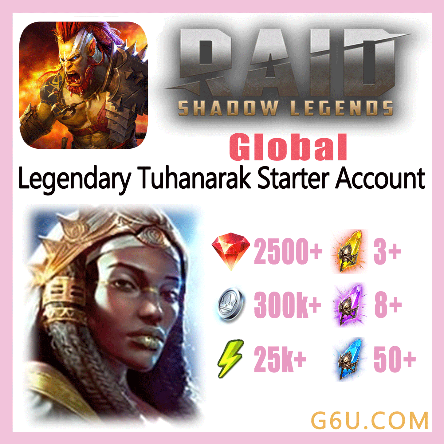 Raid: Shadow Legends Legendary Tuhanarak Starter Account (Global)