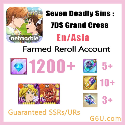 Seven Deadly Sins Grand Cross Reroll Starter Account (Asia)