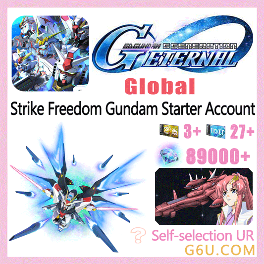 SD Gundam Generation ETERNAL Strike Freedom Gundam Starter Account（Global）
