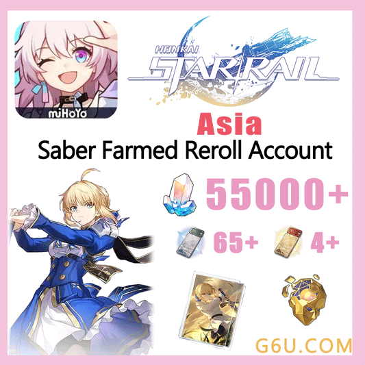 Honkai: Star Rail Saber Farmed Reroll Account （Asia）