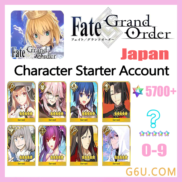 FGO Fate/Grand Order Character Starter Account ( Japan )