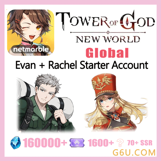 Tower of God New World Evan + Rachel Starter Account (Global)