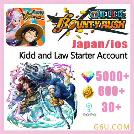 ONE PIECE Bounty Rush Kidd and Law Starter Account  ( Japan | IOS )
