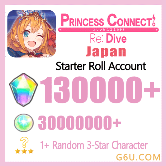 Princess Connect Re:Dive Starter Reroll Account (Japan)