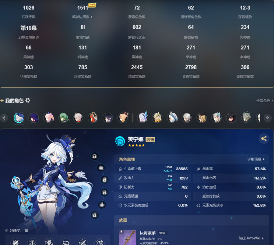 Genshin Impact 63 Gold Premium Account (Asia)