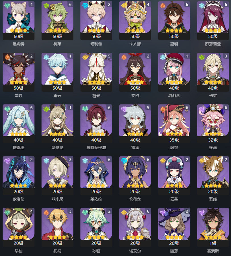 Genshin Impact 58 Gold Premium Account (TW,HK,MO)