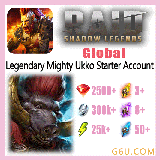Raid: Shadow Legends Legendary Mighty Ukko Starter Account (Global)