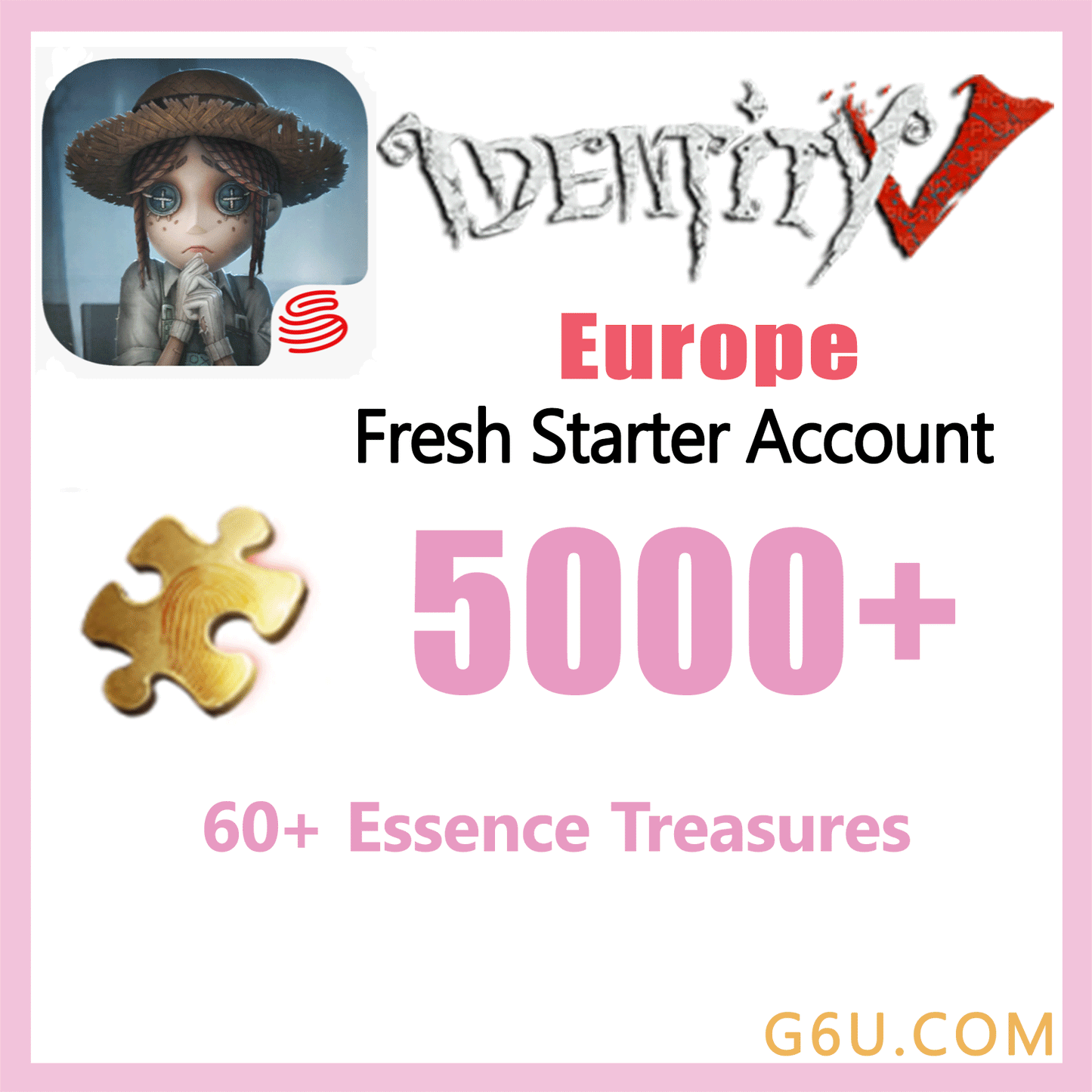 Identity V Fresh Starter Account ( Europe )