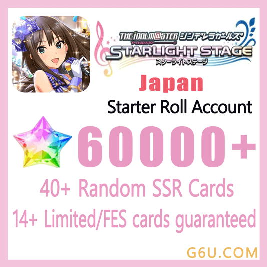 Idolmaster Cinderella Girls Starlight Stage iDOLM@STER Starter Reroll Account （Japan）