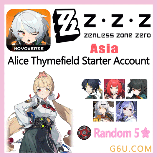 Zenless Zone Zero Alice Thymefield Starter Account ( Asia )