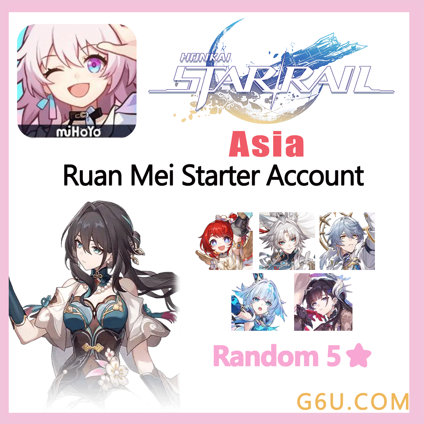 Honkai: Star Rail Ruan Mei Starter Account (Asia)