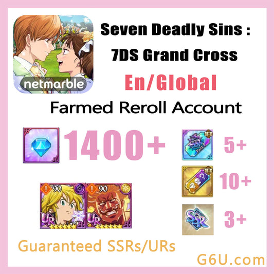 Seven Deadly Sins 7DS Grand Cross Starter Reroll Account (Global)