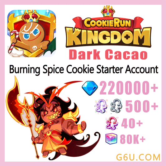 Cookie Run: Kingdom Burning Spice Cookie Starter Account (Dark Cacao)