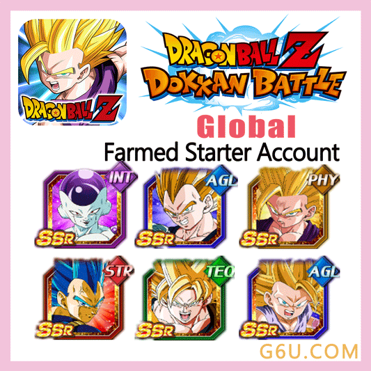 DRAGON BALL Z DOKKAN BATTLE Farmed Starter Account ( Global )