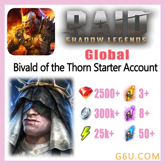 Raid: Shadow Legends Legendary Bivald of the Thorn Starter Account (Global)