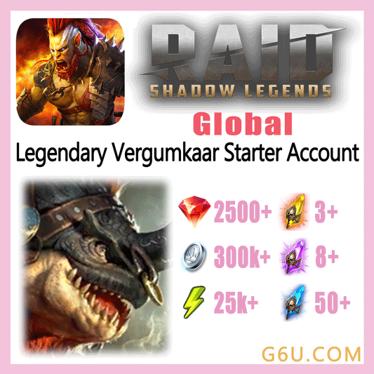 Raid: Shadow Legends Legendary Vergumkaar Starter Account (Global)