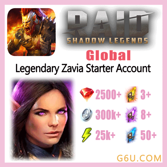Raid: Shadow Legends Legendary Zavia Starter Account (Global)