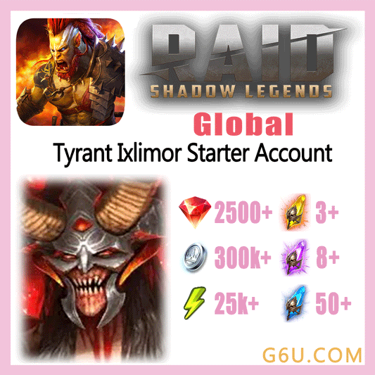 Raid: Shadow Legends Legendary Tyrant Ixlimor Starter Account (Global)