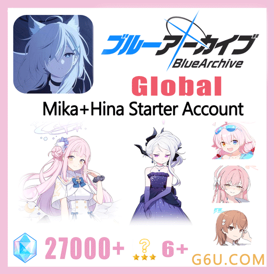 Blue Archive Mika+Hina Starter Account（Global）