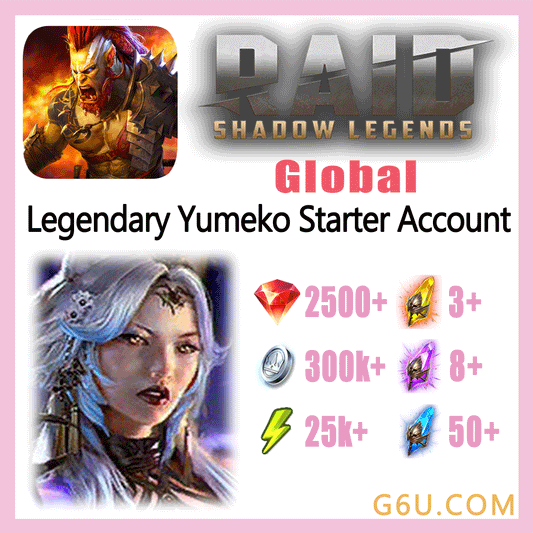 Raid: Shadow Legends Legendary Yumeko Starter Account (Global)
