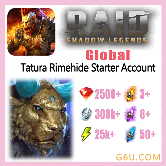 Raid: Shadow Legends Legendary Tatura Rimehide Starter Account (Global)