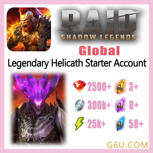 Raid: Shadow Legends Legendary Helicath Starter Account (Global)
