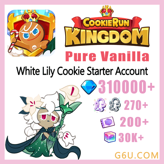 Cookie Run: Kingdom White Lily Cookie+High Rarity Cookies Starter Account（Pure Vanilla）