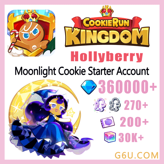 Cookie Run: Kingdom Moonlight Cookie + Random High Rarity Cookies Starter Account (Hollyberry)