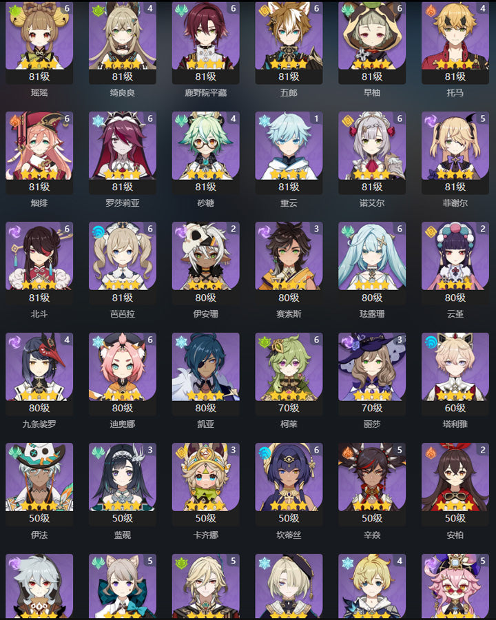 Genshin Impact 63 Gold Premium Account (Asia)