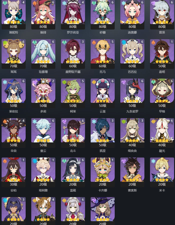 Genshin Impact 59 Gold Premium Account (Asia)
