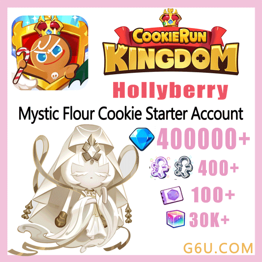 Cookie Run: Kingdom Mystic Flour Cookie+High Rarity Cookies Starter Account (Hollyberry)