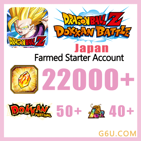 DRAGON BALL Z DOKKAN BATTLE Farmed Starter Account ( Japan | iOS )