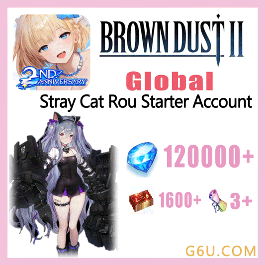 Brown Dust 2 Stray Cat Rou Starter Account（Global）