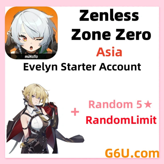 Zenless Zone Zero Evelyn Starter Account ( Asia )