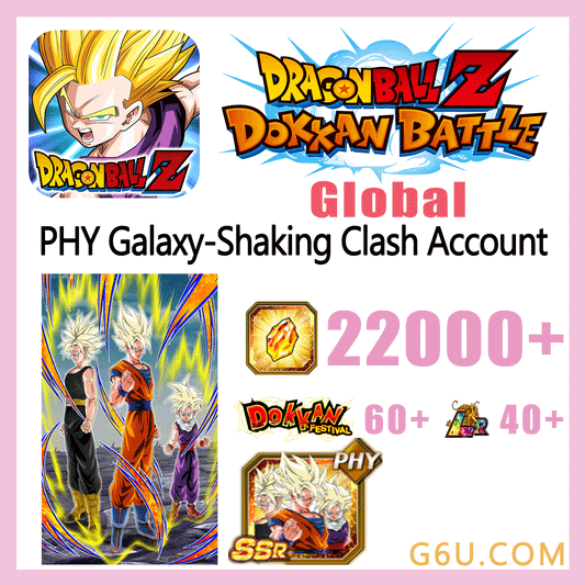DRAGON BALL Z DOKKAN BATTLE PHY Galaxy-Shaking Clash Farmed Starter Account ( Global )