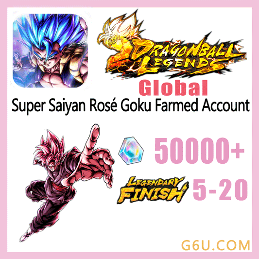 DRAGON BALL LEGENDS UL Super Saiyan Rosé Goku Black Farmed Starter Account ( Global )
