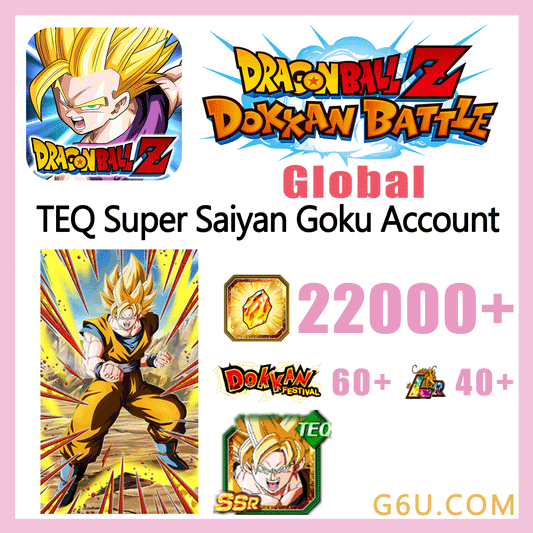 DRAGON BALL Z DOKKAN BATTLE TEQ Super Saiyan Goku Farmed Starter Account ( Global )