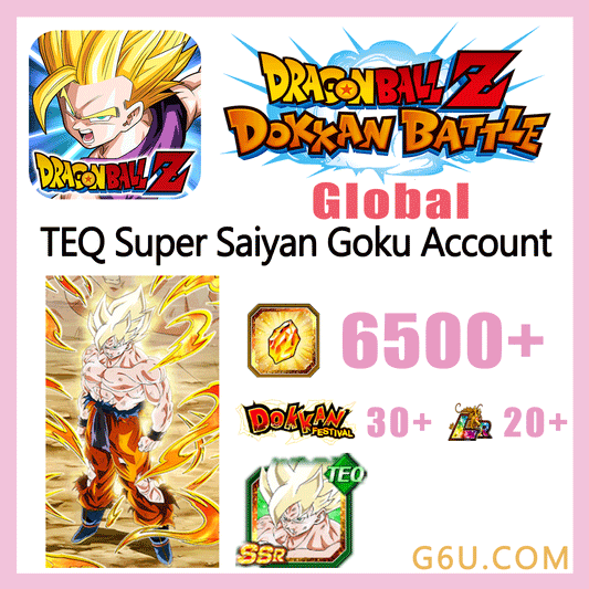 DRAGON BALL Z DOKKAN BATTLE TEQ Super Saiyan Goku Farmed Starter Account ( Global )