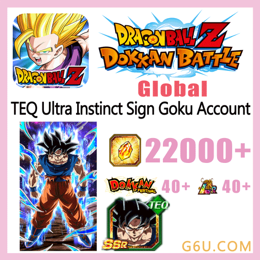 DRAGON BALL Z DOKKAN BATTLE TEQ Ultra Instinct Goku Farmed Starter Account ( Global )