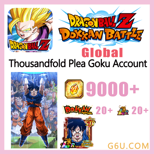 DRAGON BALL Z DOKKAN BATTLE Thousandfold Plea Goku Farmed Starter Account ( Global | Android )
