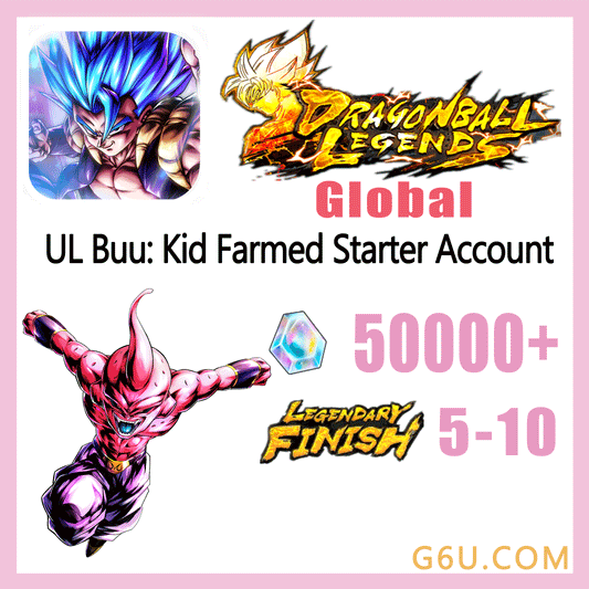 DRAGON BALL LEGENDS UL Buu: Kid Farmed Starter Account ( Global)