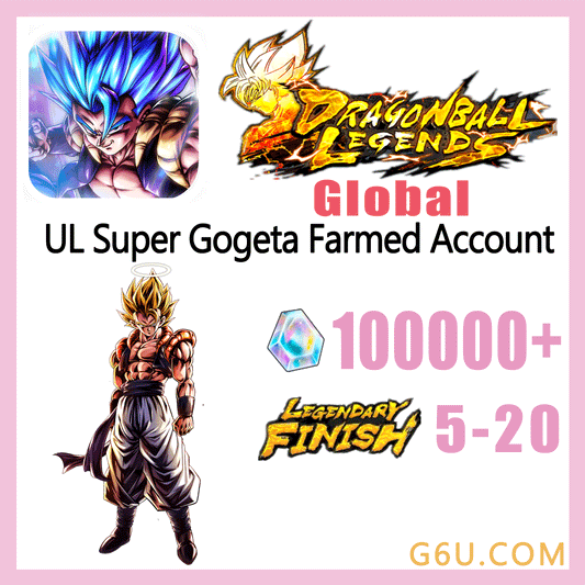 DRAGON BALL LEGENDS UL Super Gogeta Farmed Starter Account ( Global )