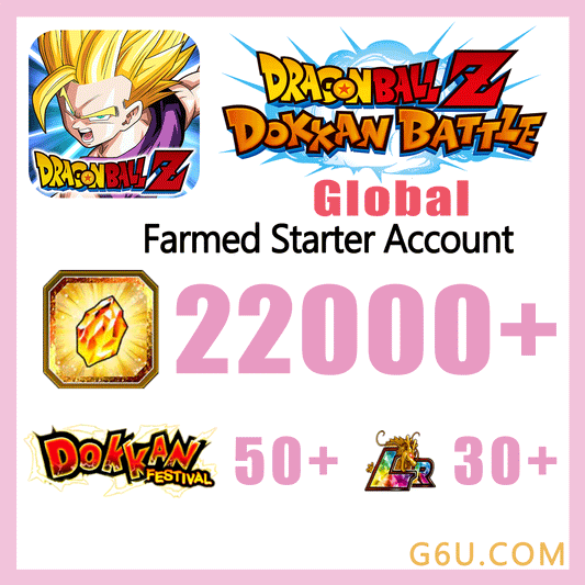 DRAGON BALL Z DOKKAN BATTLE  Farmed Starter Account ( Global | Android )