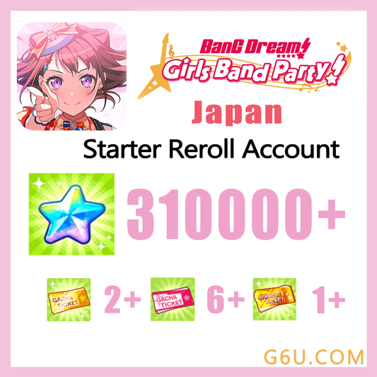 BanG Dream Girls Band Party Bandori Starter Reroll Account (Japan)