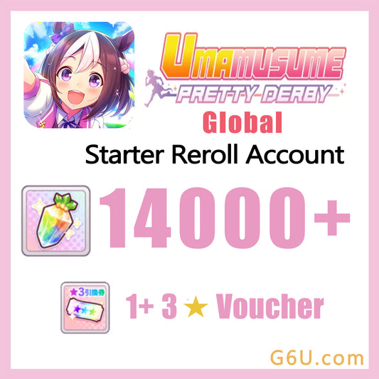 Uma Musume Pretty Derby Starter Reroll Account （Global）
