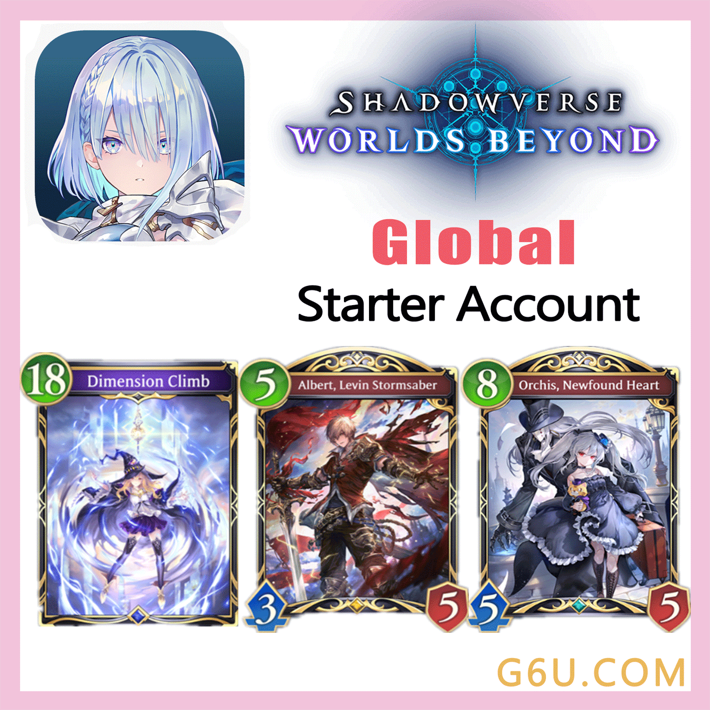 Shadowverse:Worlds Beyond Different Painting [Daria + Albert + Orchis ] Starter Account(Global)