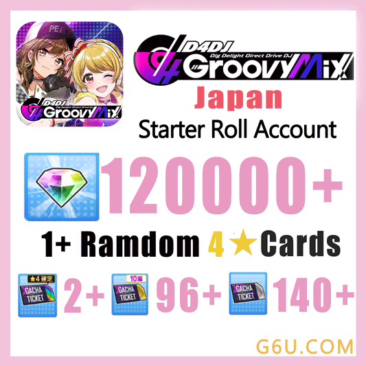 D4DJ Groovy Mix Starter Reroll Account (Japan)