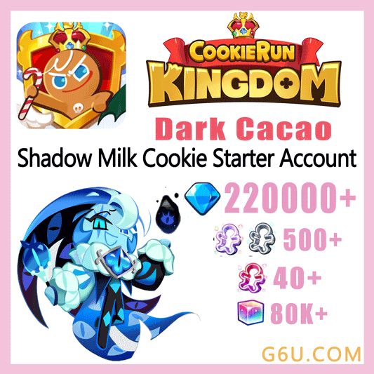 Cookie Run: Kingdom Shadow Milk Cookie Starter Account (Dark Cacao)