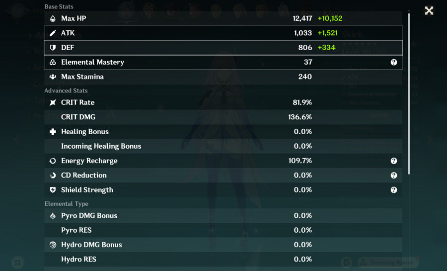 Genshin lmpact Full Destiny Seat Skirk Premium Account(America)